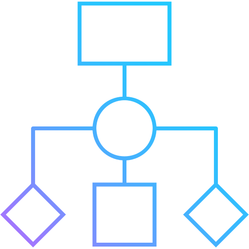 diagrama de flujo icono gratis