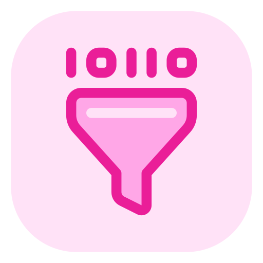 filtro de datos icono gratis
