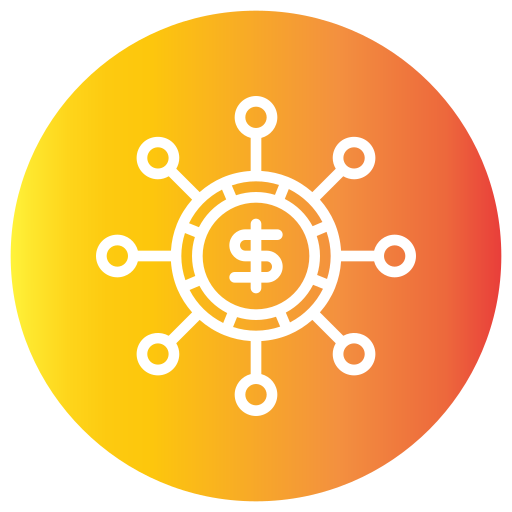 distribución icono gratis