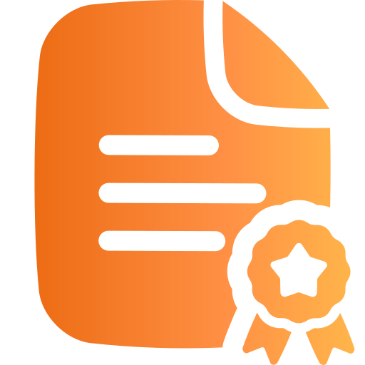 certificado icono gratis