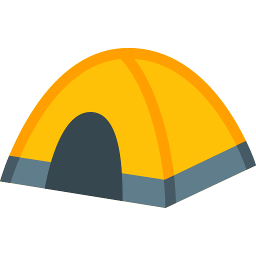 carpa para camping icono gratis