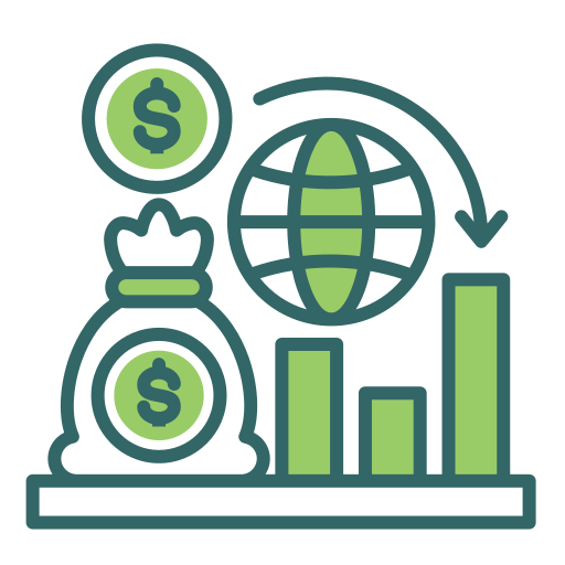 economía icono gratis