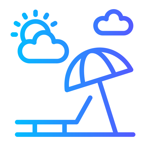 Sun bed free icon Sun bed free icon