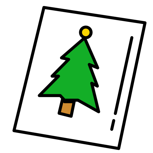 tarjeta de navidad icono gratis