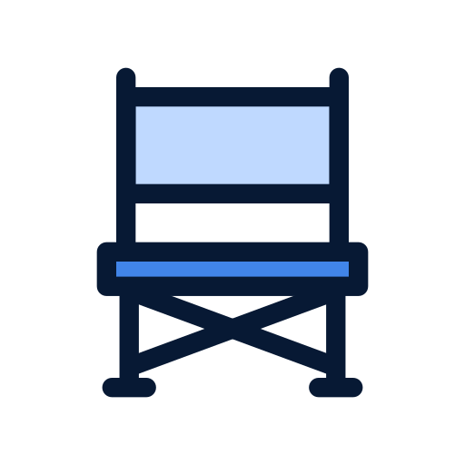 silla plegable icono gratis