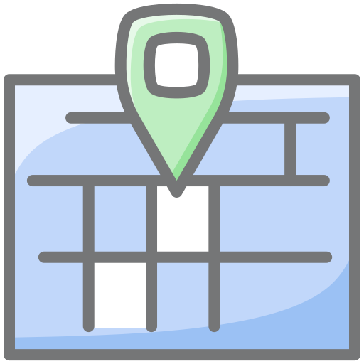 localización del mapa icono gratis