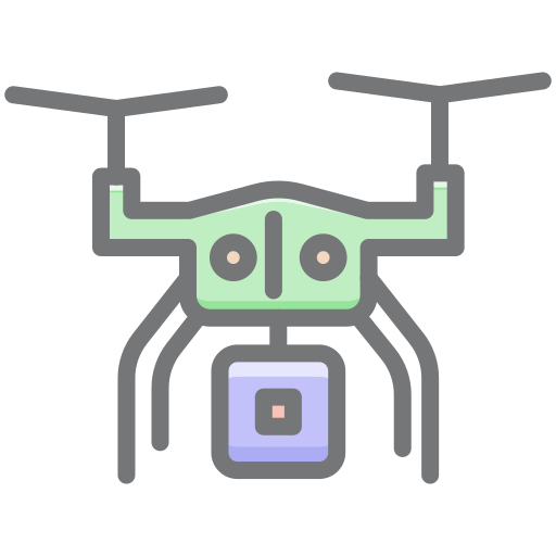 cámara de drones icono gratis