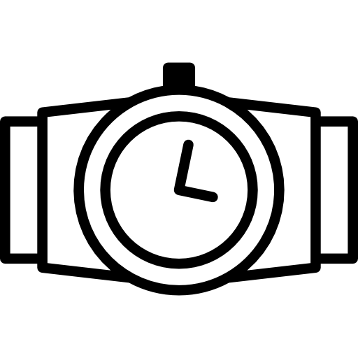 reloj de pulsera icono gratis