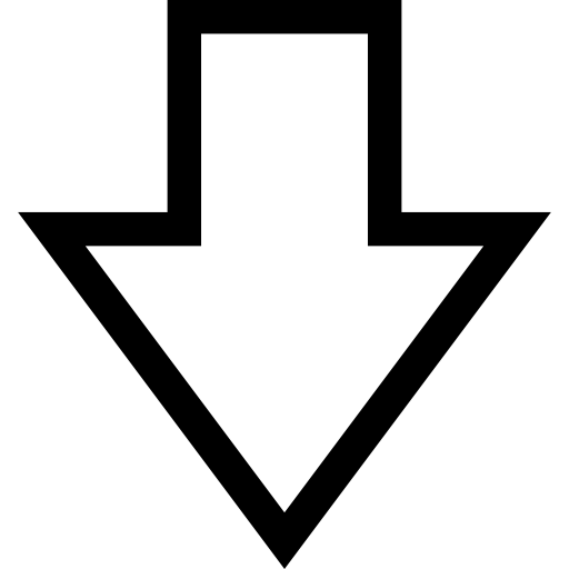 flecha hacia abajo icono gratis