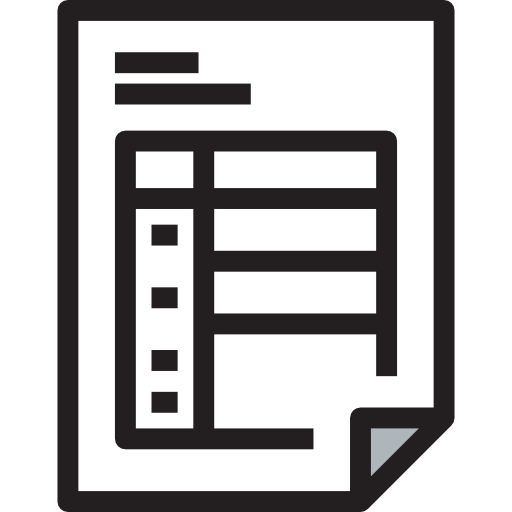 Invoice Detailed Straight Lineal color icon