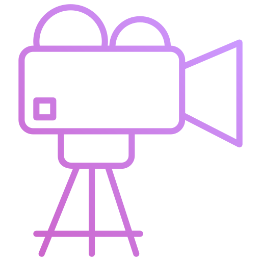 camara de cine icono gratis