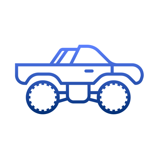 coche monstruo icono gratis