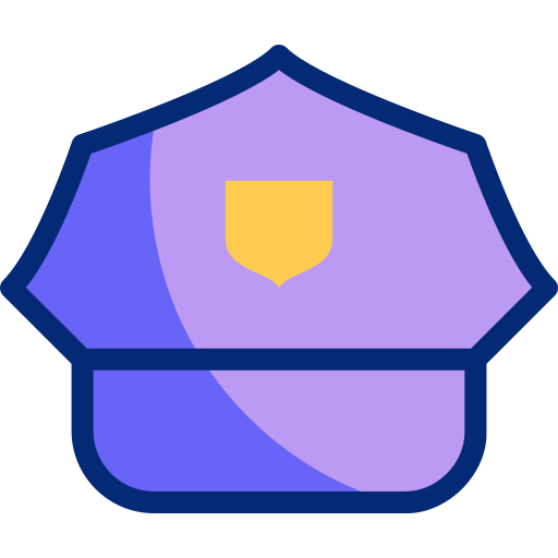 sombrero de policia icono gratis