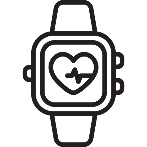 reloj de latidos del corazón icono gratis