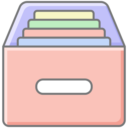 caja de archivo icono gratis