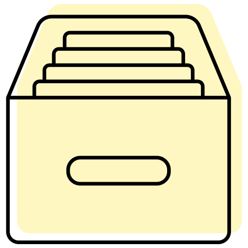 caja de archivo icono gratis