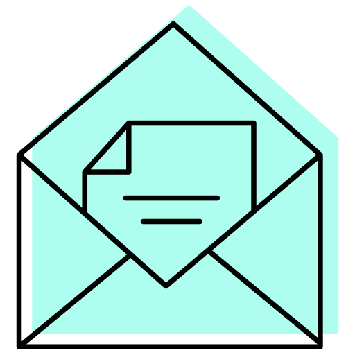 diseño de newsletter icono gratis