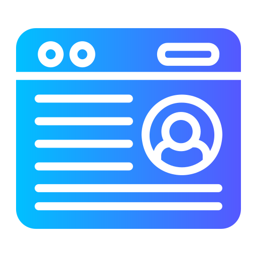 currículum en línea icono gratis