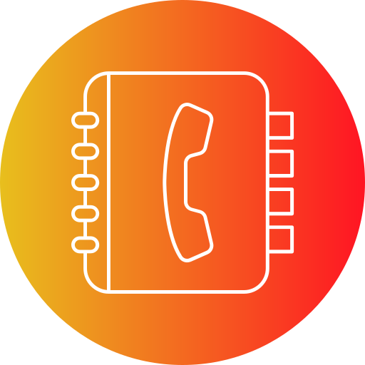 directorio telefónico icono gratis
