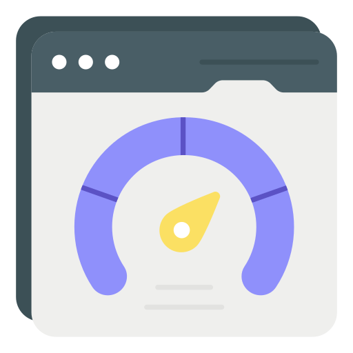 comprobación de velocidad web icono gratis