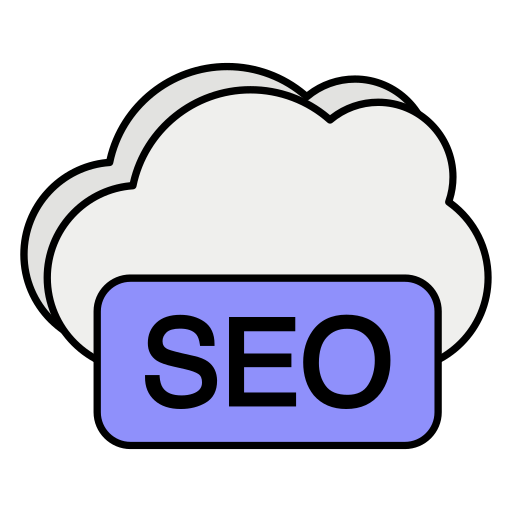 seo en la nube icono gratis