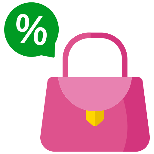 venta de bolsos icono gratis