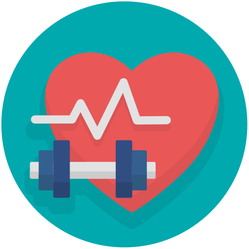 la salud del corazón icono gratis