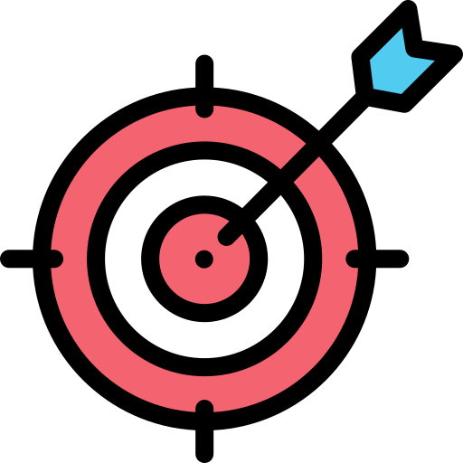 Target Detailed Rounded Lineal color icon