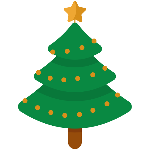 arboles de navidad icono gratis