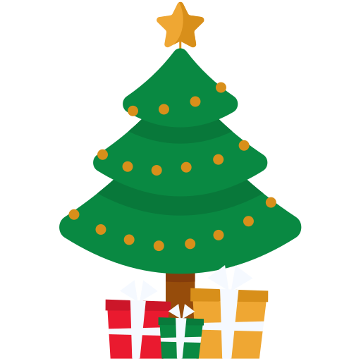 árbol de navidad icono gratis