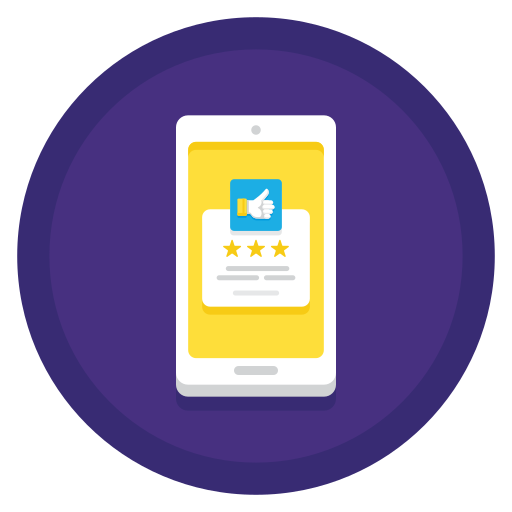 calificación de la aplicación icono gratis