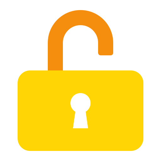 Unlock free icon Unlock free icon