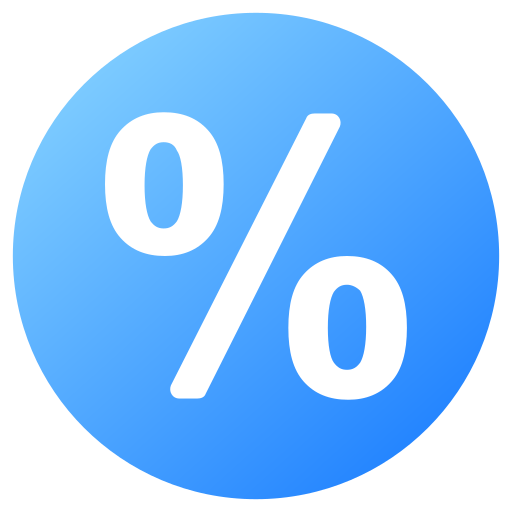 porcentaje icono gratis