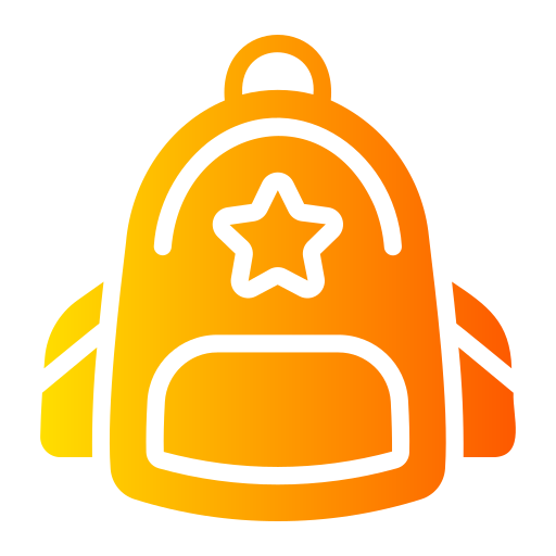 bolsa para la escuela icono gratis