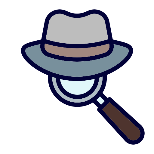 sombrero de detective icono gratis