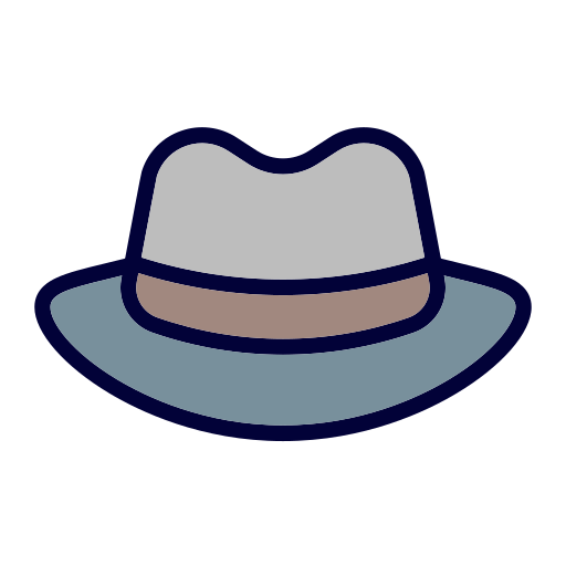 sombrero de fieltro icono gratis