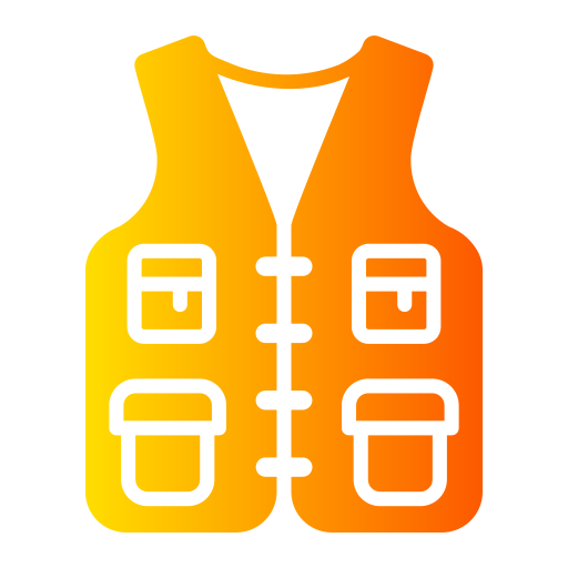 chaleco de pesca icono gratis