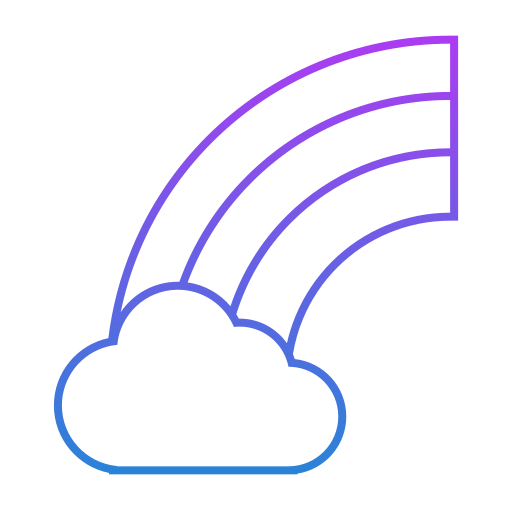 arcoíris icono gratis