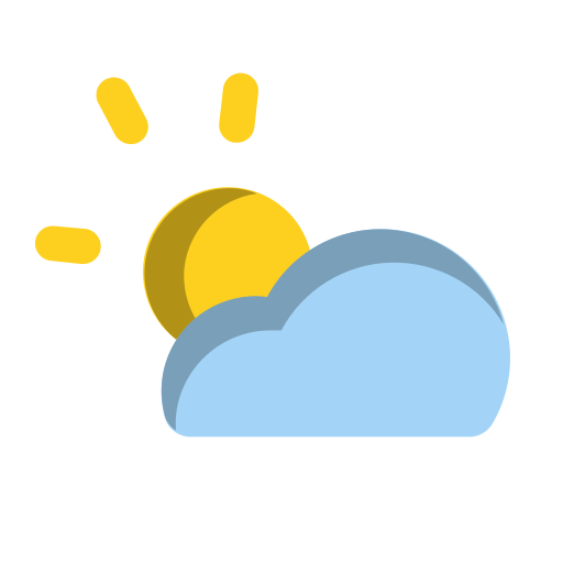 sol de nube nublado icono gratis