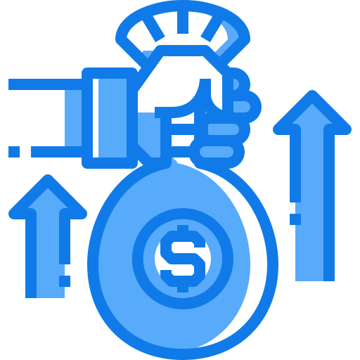 Bolsa de dinero icono gratis