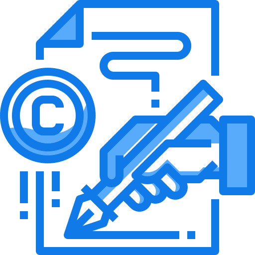 Derechos de autor icono gratis