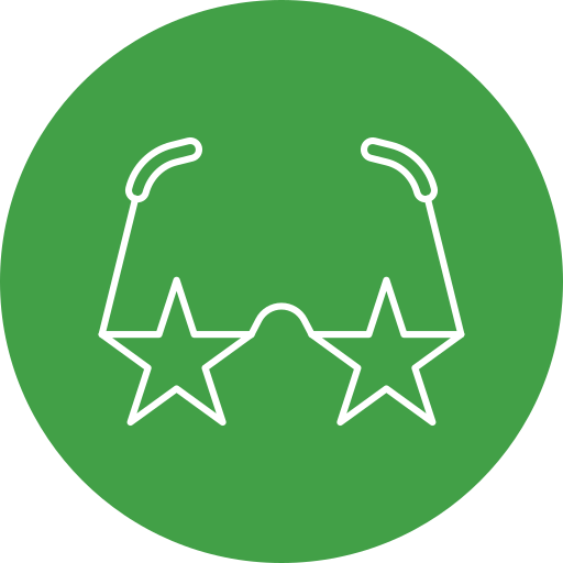 gafas estrella icono gratis