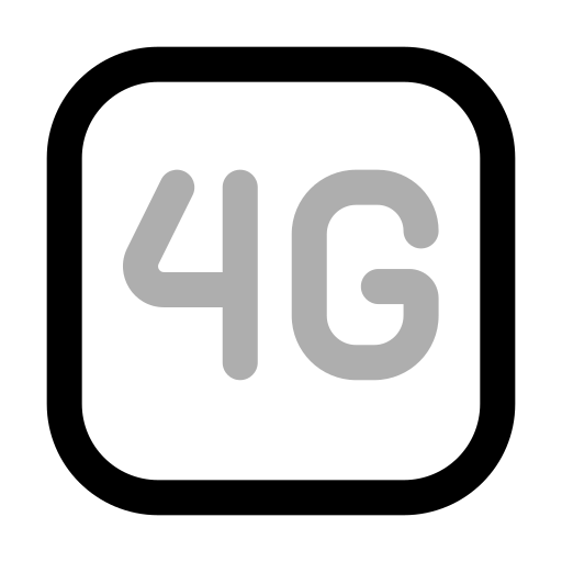 conexión 4g icono gratis