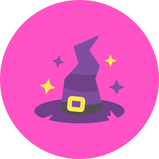 sombrero de bruja icono gratis