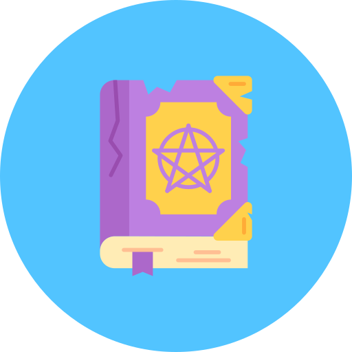 libro magico icono gratis