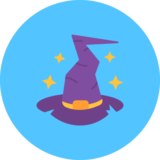 sombrero de bruja icono gratis