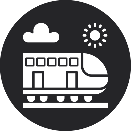 tren de alta velocidad icono gratis