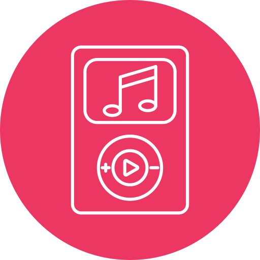 reproductor de mp3 icono gratis