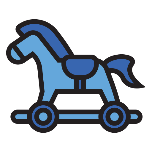 caballo mecedora icono gratis