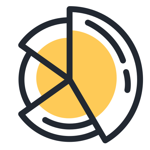 Pir chart free icon
